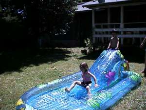 Pool in the back yard (14K)